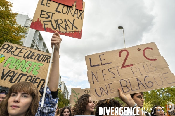 Marche pour le climat à l appel de Youth for Climate, à Paris.