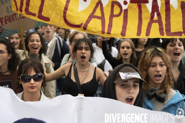 Marche pour le climat à l appel de Youth for Climate, à Paris.
