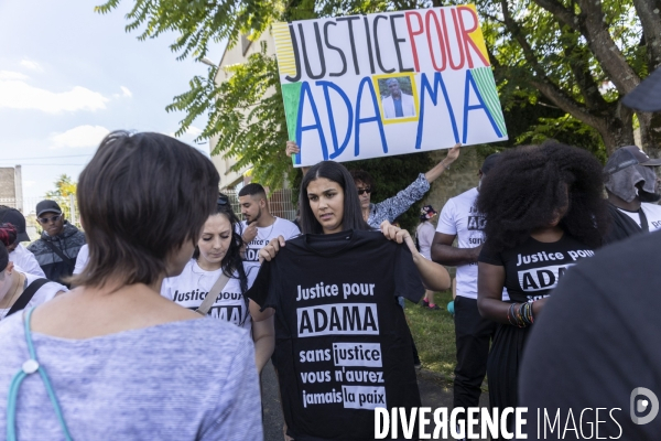 Marche du collectif «Justice pour Adama»