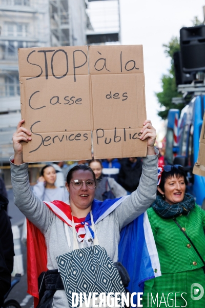 Manifestation pour les salaires et retraites à Nantes
