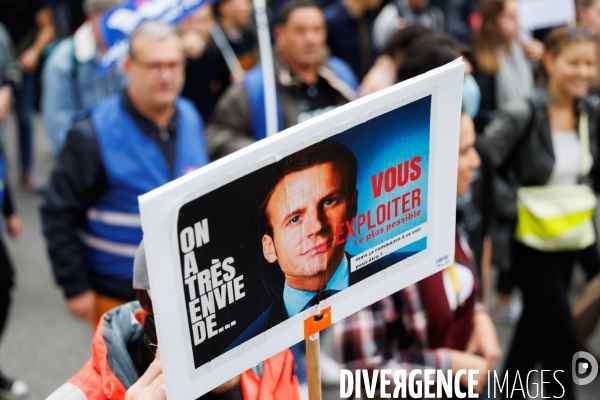 Manifestation pour les salaires et retraites à Nantes