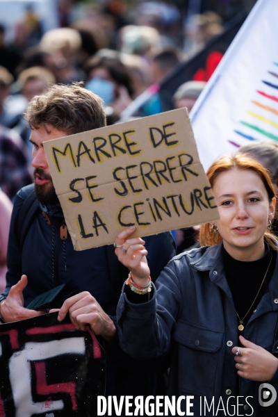 Manifestation pour les salaires et retraites à Nantes