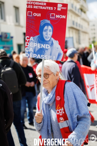 Manifestation pour les salaires et retraites à Nantes