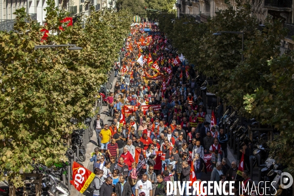 Journée de mobilisation interprofessionnelle à Marseille