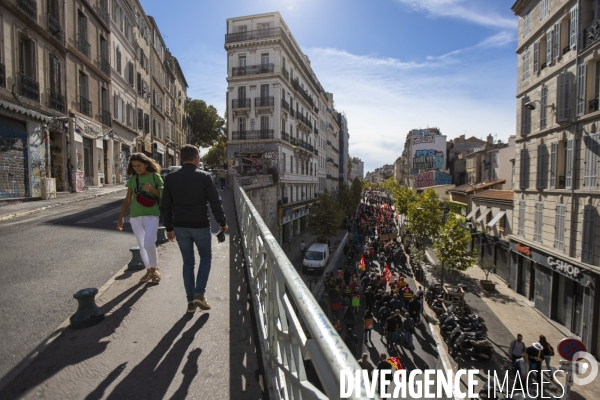 Journée de mobilisation interprofessionnelle à Marseille