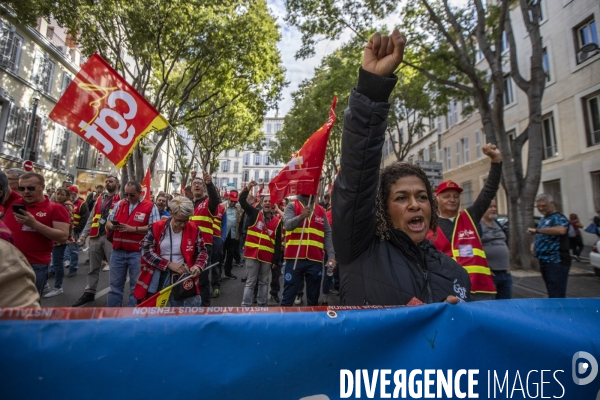 Journée de mobilisation interprofessionnelle à Marseille