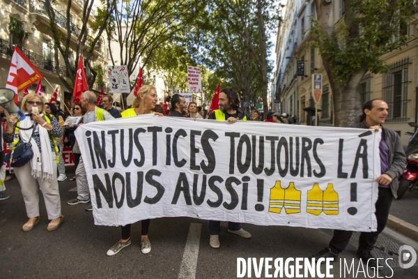 Journée de mobilisation interprofessionnelle à Marseille