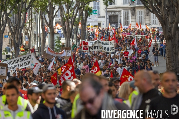 Journée de mobilisation interprofessionnelle à Marseille