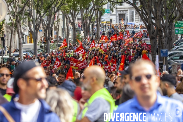 Journée de mobilisation interprofessionnelle à Marseille