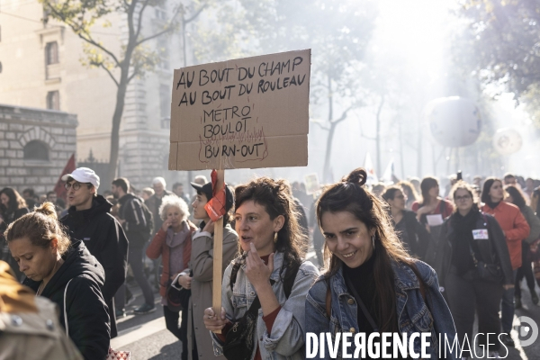 Manifestation interprofessionelle pour le pouvoir d achat