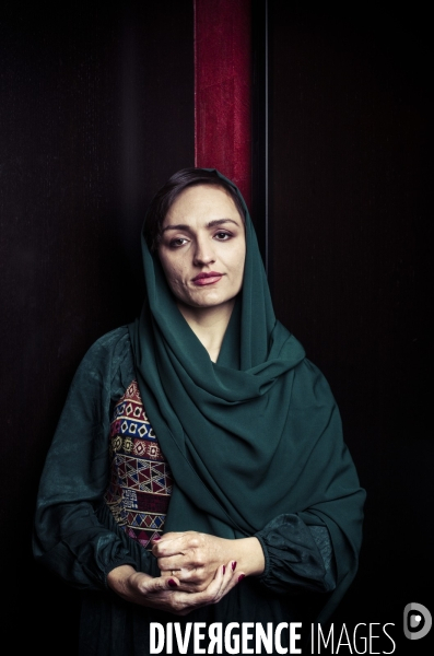 Portrait de zharifa ghafari, femme politique afgane.