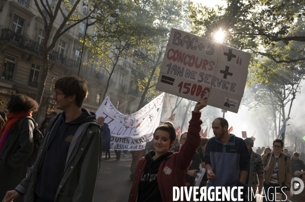 Manifestation interprofessionnelle pour les salaires et les retraites