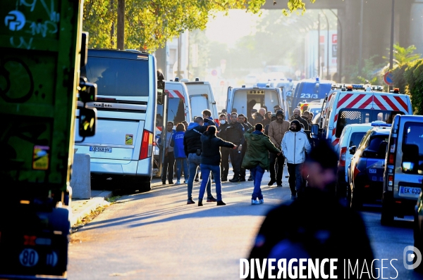 Démantèlement du campement du crack du square Forceval