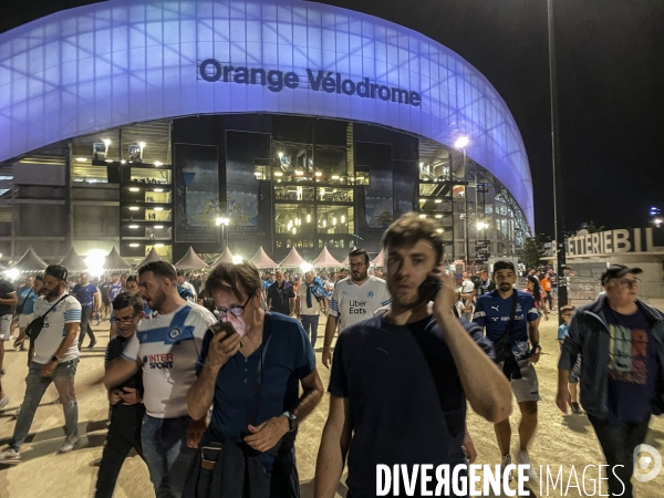 Jour de match au stade Vélodrome