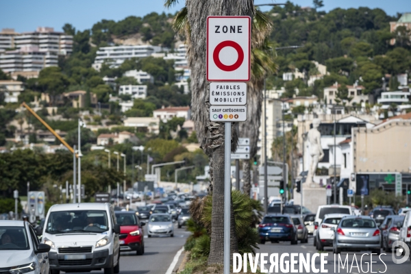 Panneaux de Zone à Faibles Emissions mobilité à Marseille