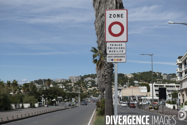 Panneaux de Zone à Faibles Emissions mobilité à Marseille