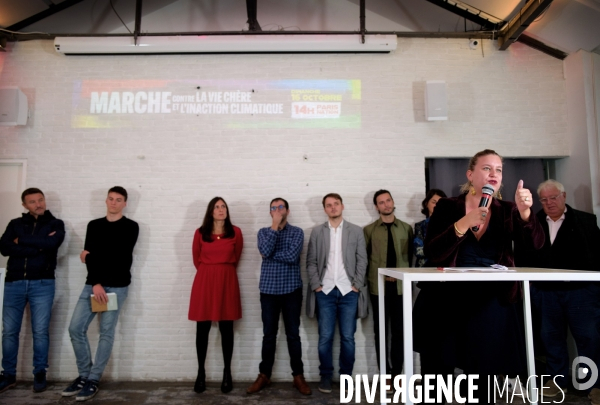 Conference de presse pour presenter la marche du 16 octobre 2022