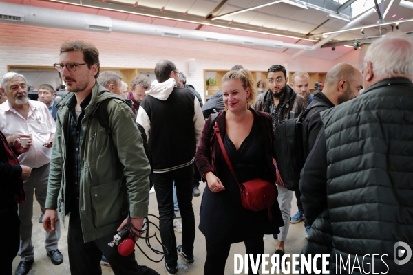 Conference de presse pour presenter la marche du 16 octobre 2022