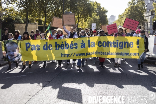 Manifestation du personnel de la petite enfance