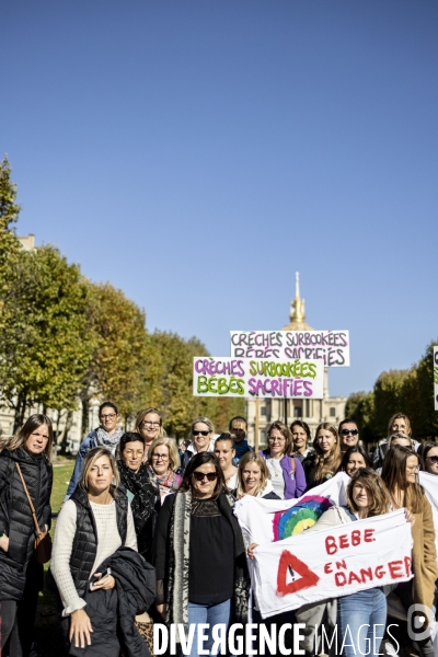 Manifestation du personnel de la petite enfance
