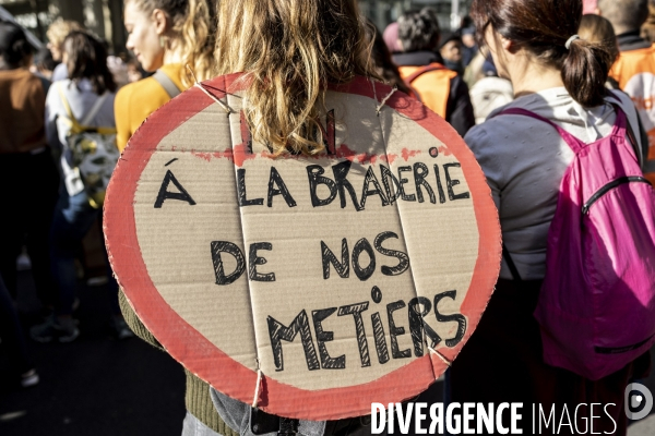 Manifestation du personnel de la petite enfance
