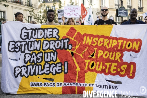 Manifestation des Sans-Facs de Nanterre