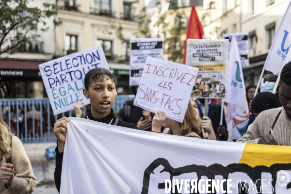 Manifestation des Sans-Facs de Nanterre