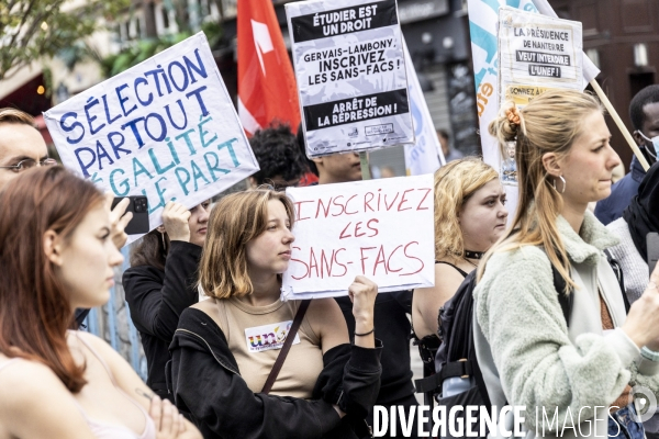 Manifestation des Sans-Facs de Nanterre