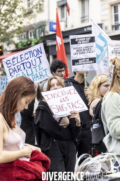 Manifestation des Sans-Facs de Nanterre