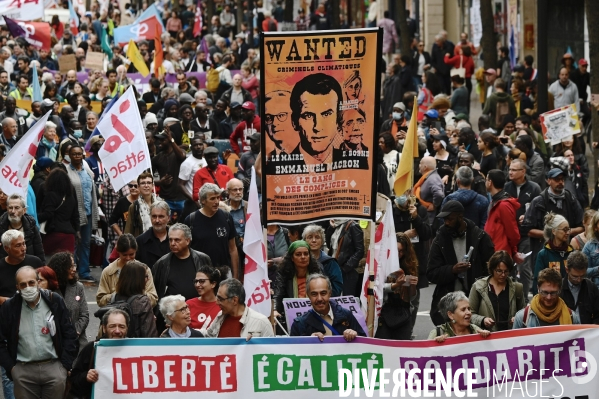 Marche contre la vie chère et l inaction climatique