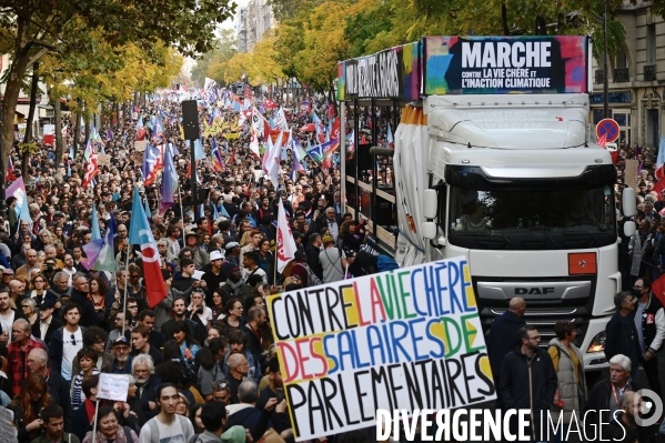 Marche contre la vie chère et l inaction climatique