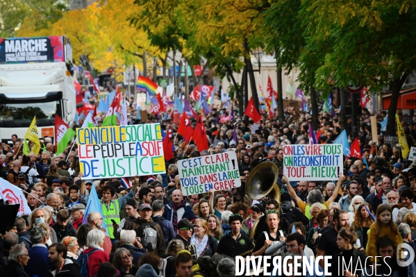 Marche contre la vie chère et l inaction climatique