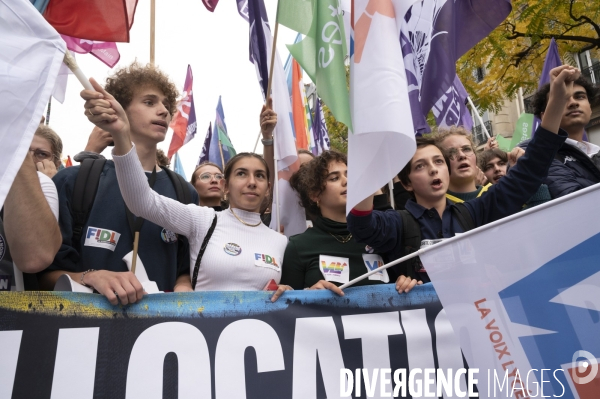 Marche contre la vie chère. Paris