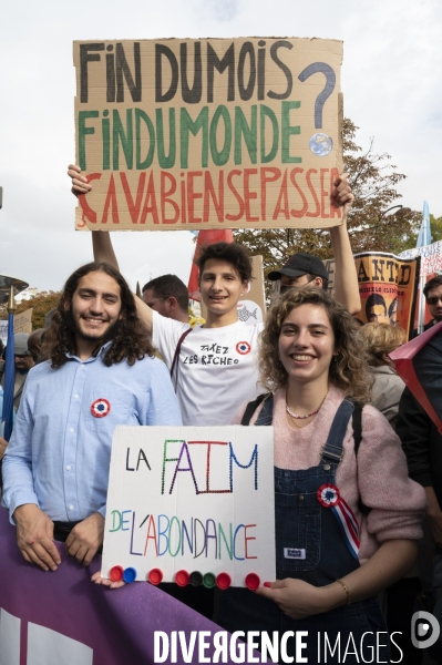 Marche contre la vie chère. Paris