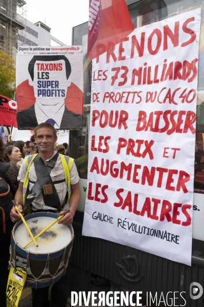 Marche contre la vie chère. Paris