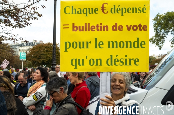 Marche contre la vie chère. Paris