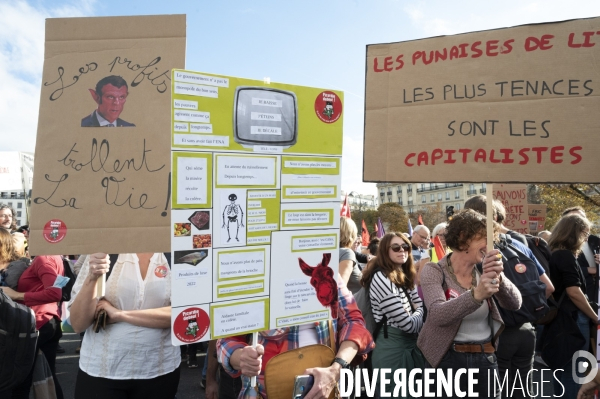 Marche contre la vie chère. Paris