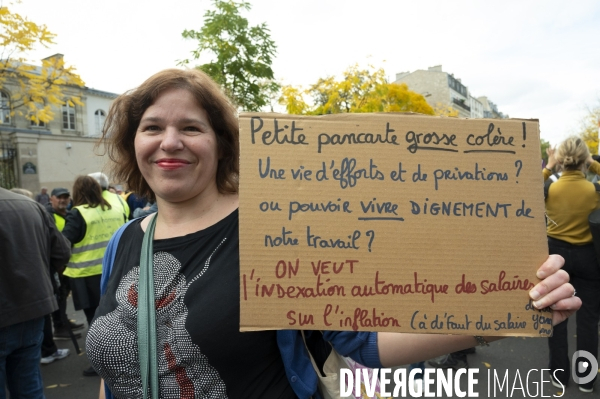 Marche contre la vie chère. Paris