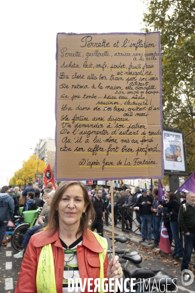 Marche contre la vie chère. Paris