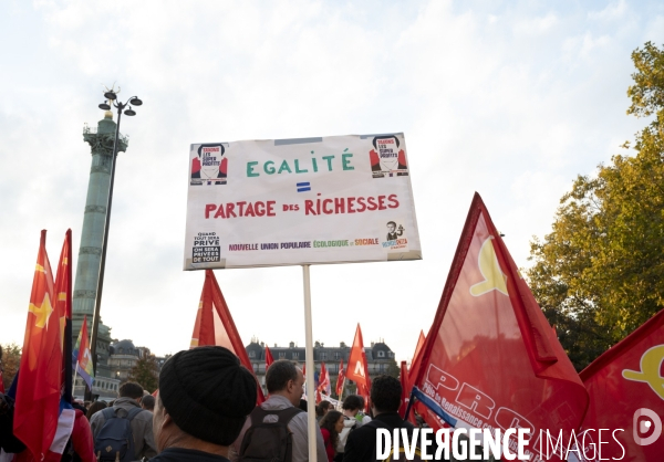 Marche contre la vie chère. Paris