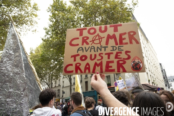 Marche contre la vie chère. Paris