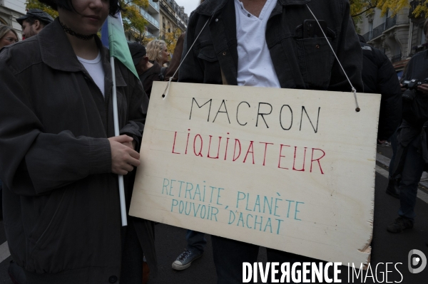 Marche contre la vie chère. Paris