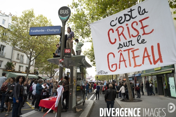 Marche contre la vie chère. Paris