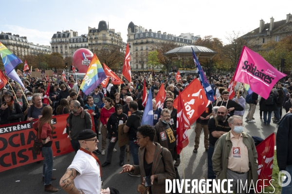 Marche contre la vie chère. Paris