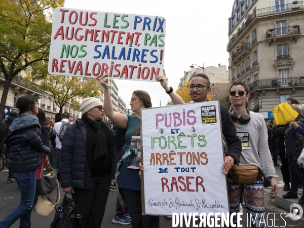 Marche contre la vie chère. Paris