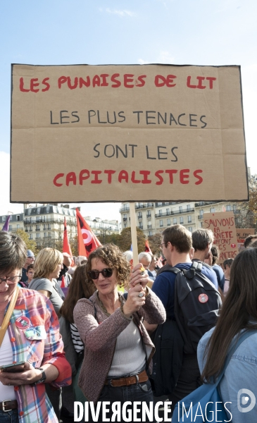 Marche contre la vie chère. Paris