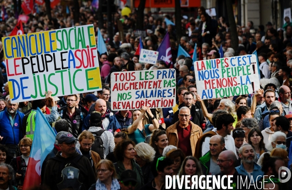 Marche contre la vie chère et l inaction climatique