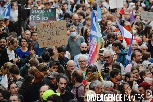 Marche contre la vie chère et l inaction climatique