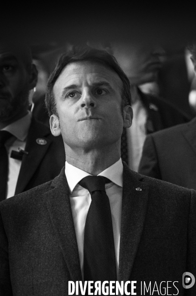 Emmanuel Macron. Portraits.