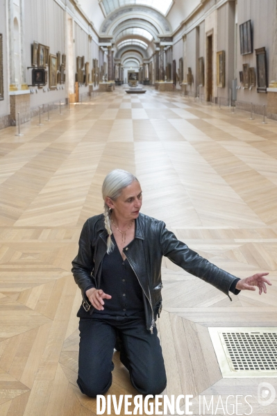 Préparation du spectacle d Anne Teresa de Keersmaeker et Némo Flouret - Forêt - qui sera dansé au Louvre